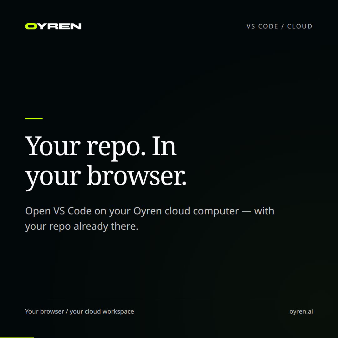 VS Code in the cloud use-case poster