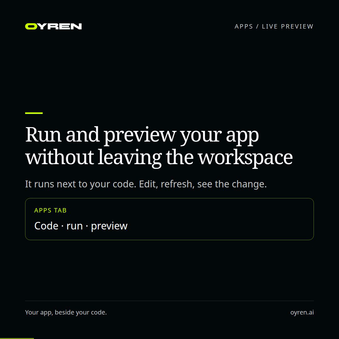 App preview use-case poster